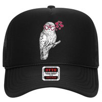 Cute Valentine's Day Heart Glasses Owl Love Trucker Hat