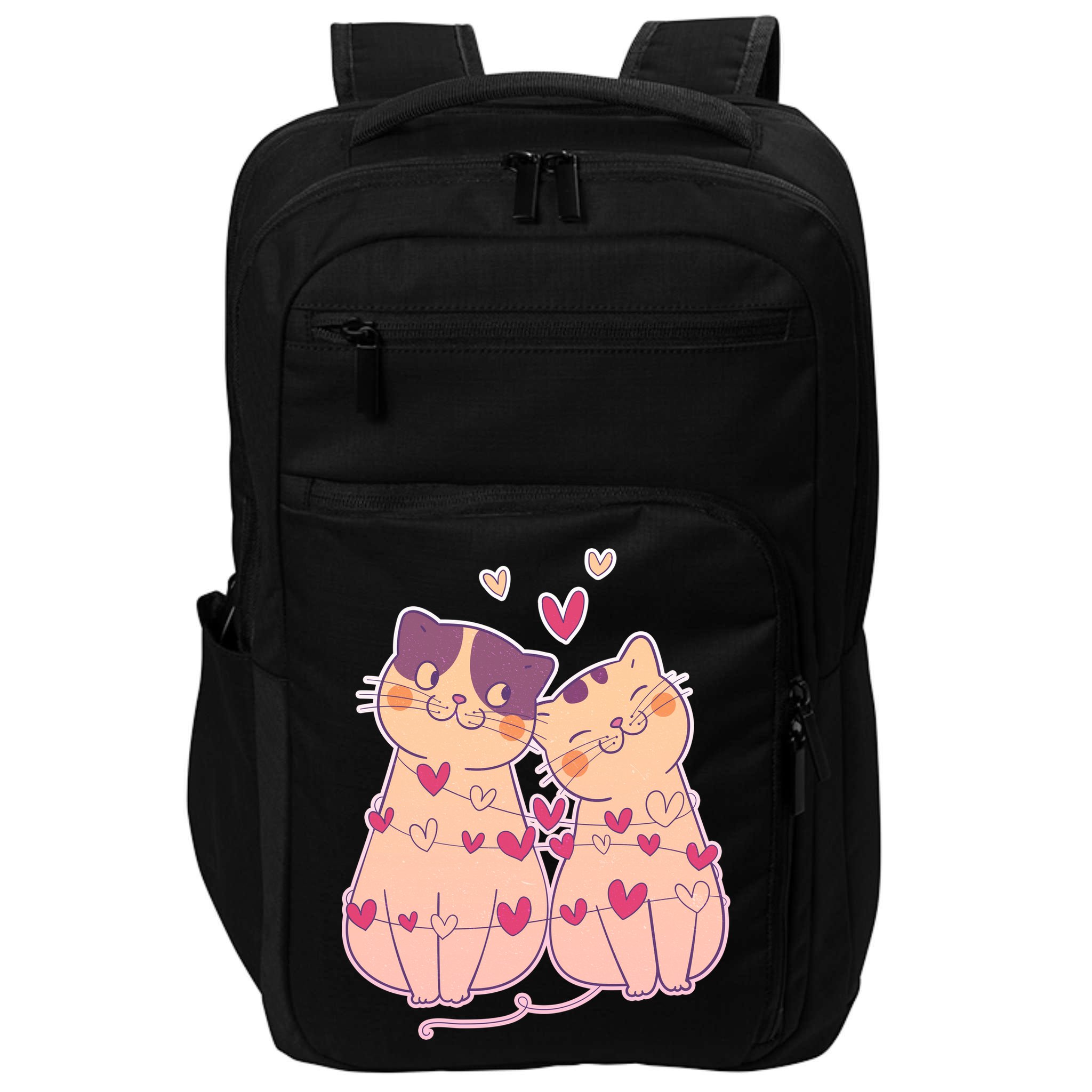 Cute Valentine's Day Kitties Impact Tech Backpack