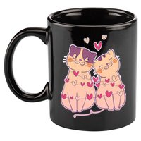 Cute Valentine's Day Kitties 11oz C Handle Ceramic Mug