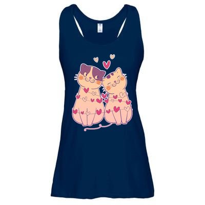 Cute Valentine's Day Kitties Ladies Essential Flowy Tank