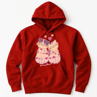 Cute Valentine's Day Kitties Hoodie