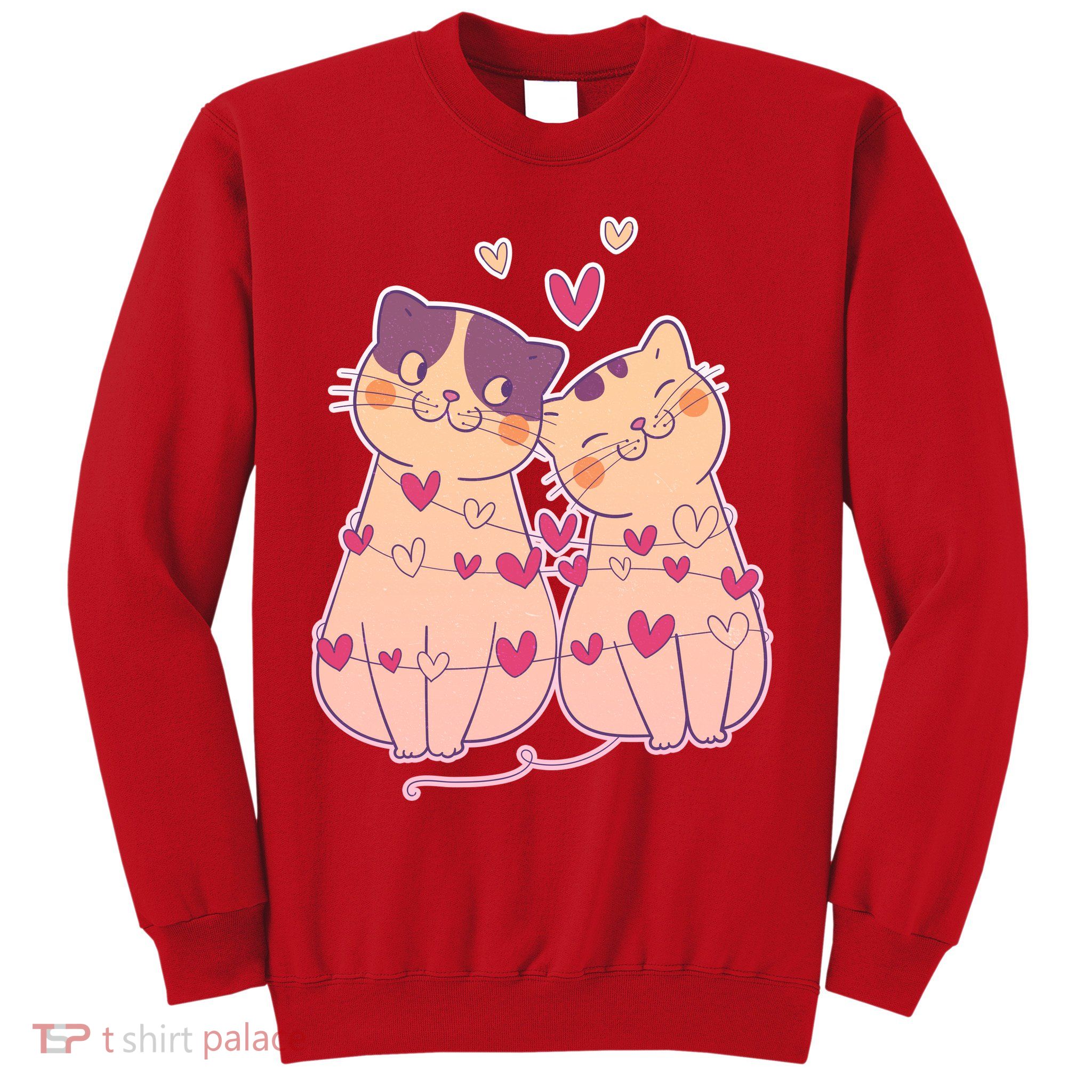 Cute Valentine's Day Kitties Sweatshirt
