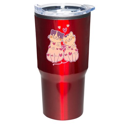 Cute Valentine's Day Kitties Tumbler