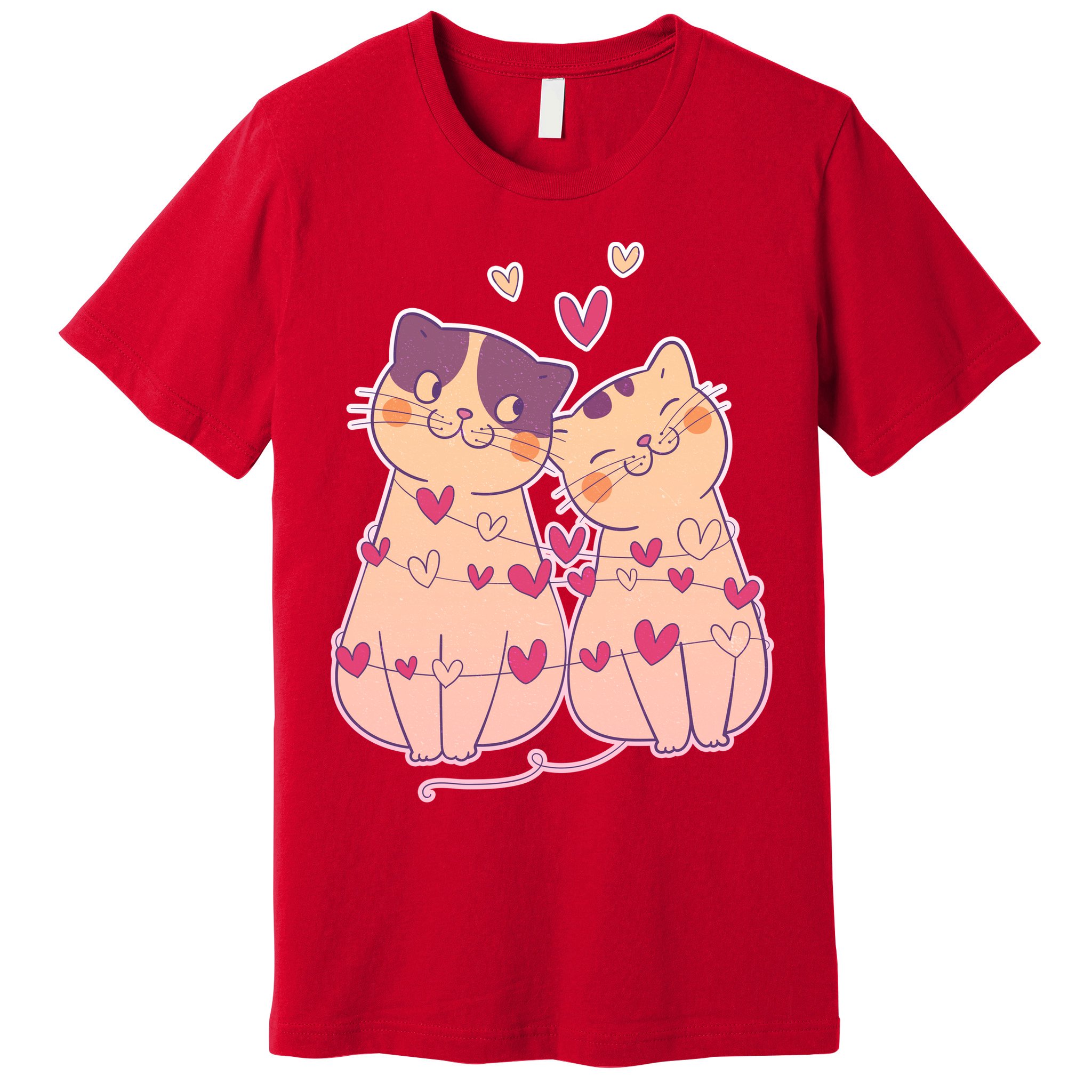 Cute Valentine's Day Kitties Premium T-Shirt