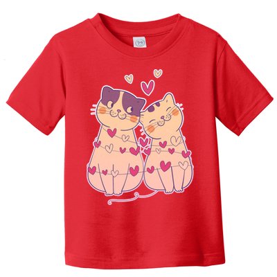 Cute Valentine's Day Kitties Toddler T-Shirt