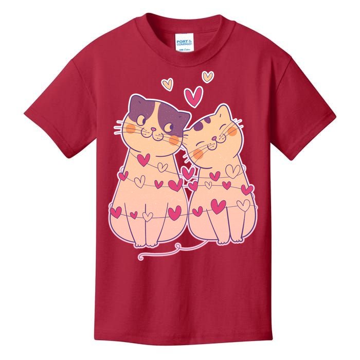 Cute Valentine's Day Kitties Kids T-Shirt