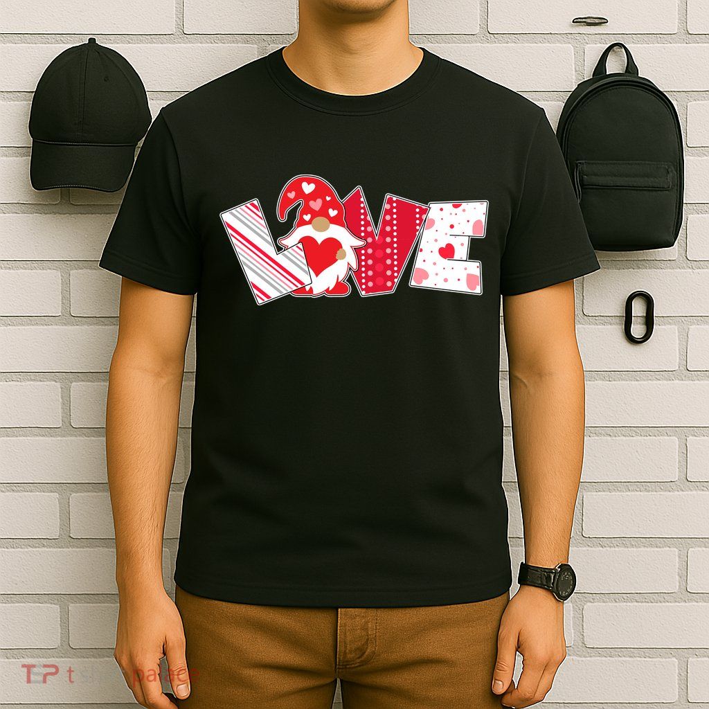 Cute Valentine's Day Love Gnome T-Shirt