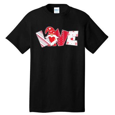 Cute Valentine's Day Love Gnome Tall T-Shirt