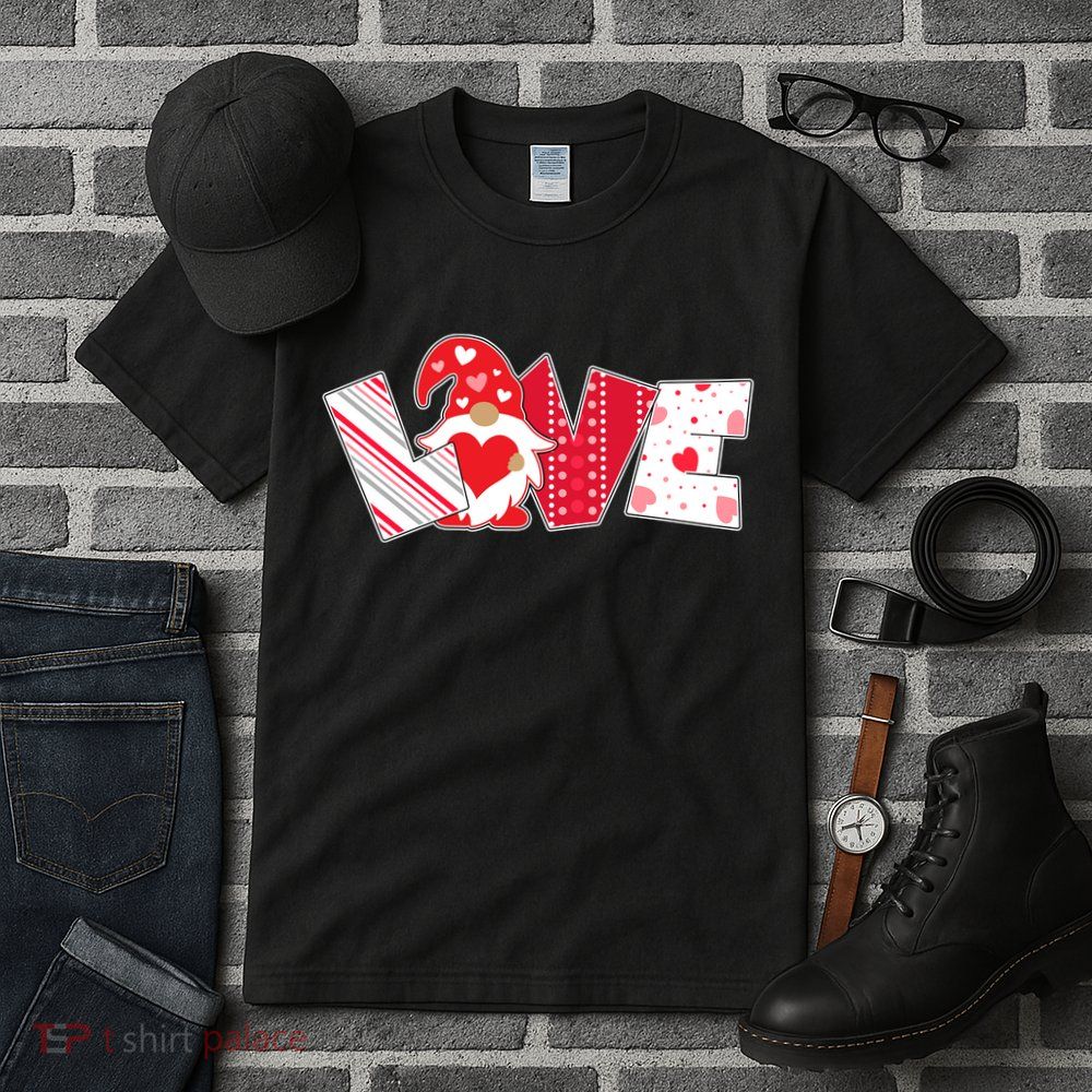 Cute Valentine's Day Love Gnome Tall T-Shirt