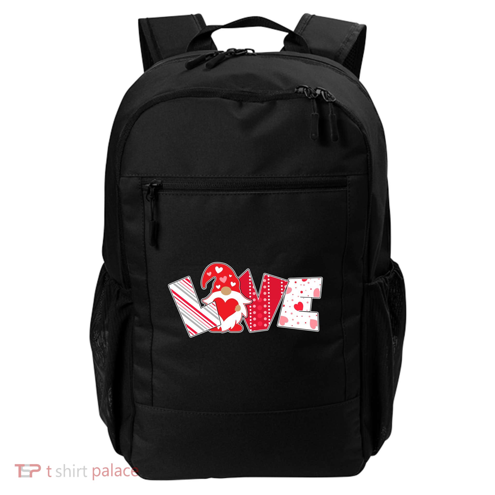 Cute Valentine's Day Love Gnome Daily Commute Backpack