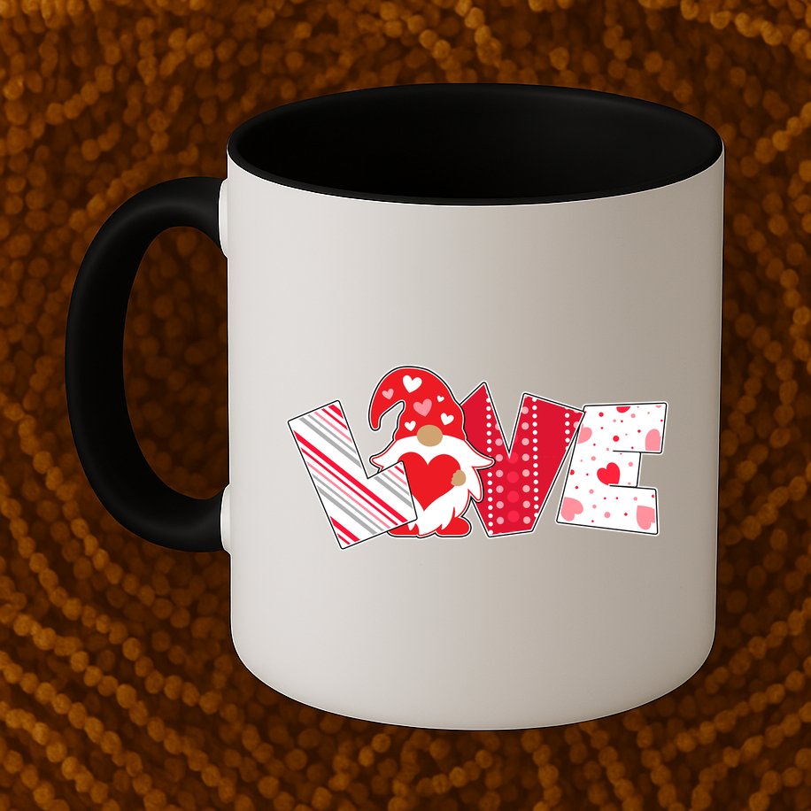 Cute Valentine's Day Love Gnome Mug