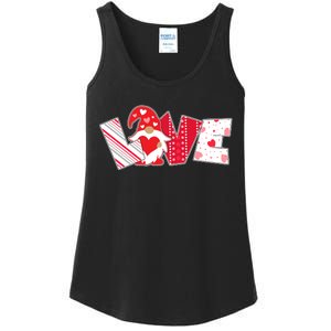 Cute Valentine's Day Love Gnome Ladies Essential Tank