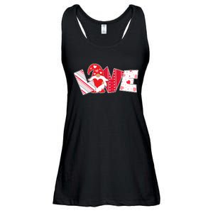 Cute Valentine's Day Love Gnome Ladies Essential Flowy Tank