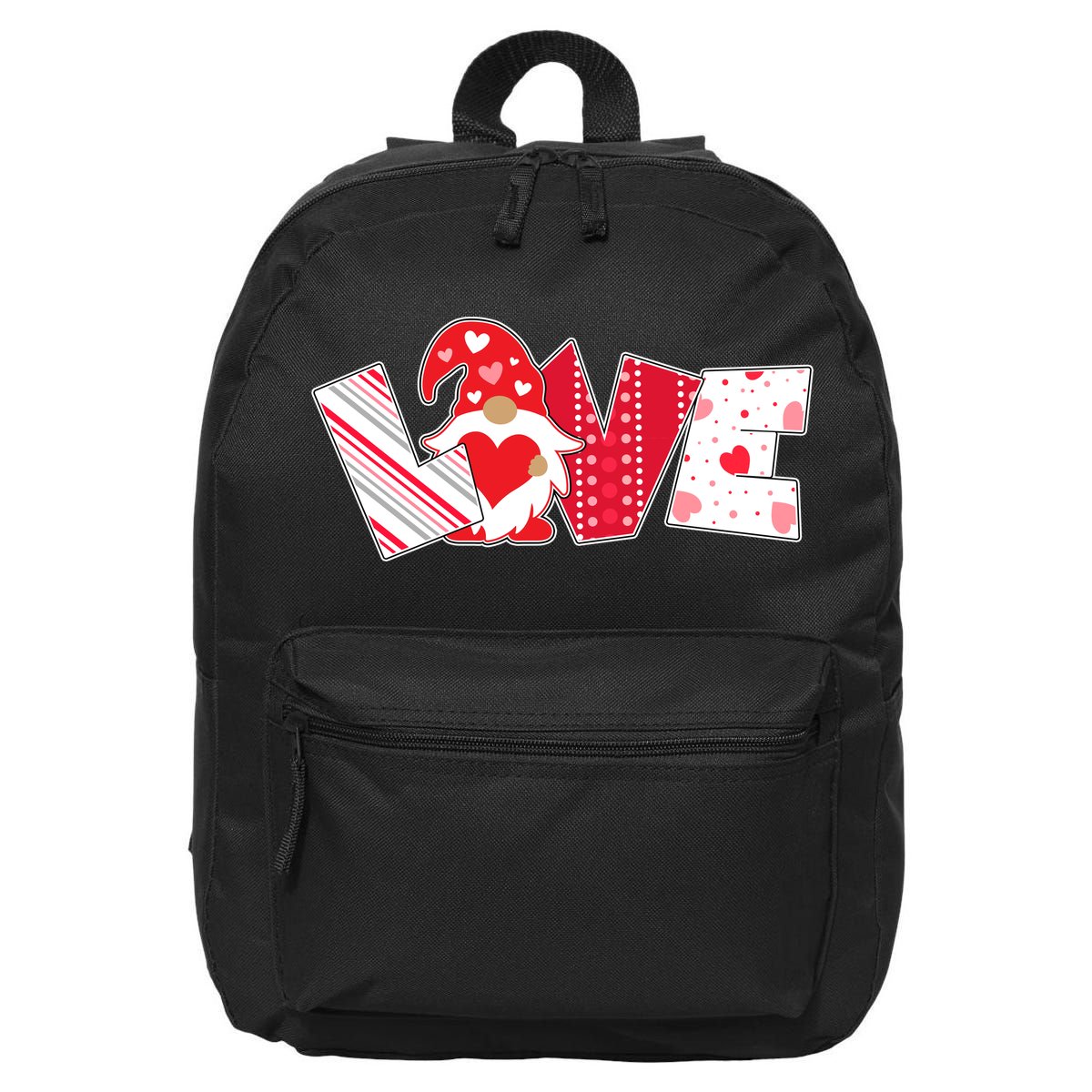 Cute Valentine's Day Love Gnome 16 in Basic Backpack