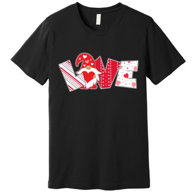 Cute Valentine's Day Love Gnome Premium T-Shirt