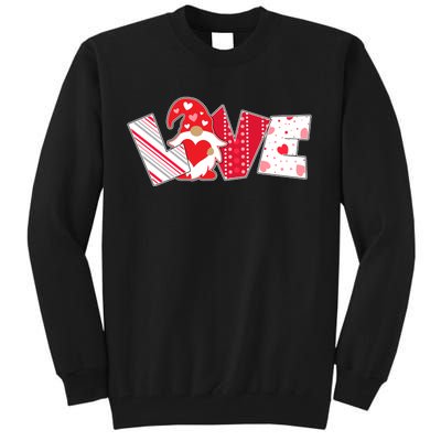 Cute Valentine's Day Love Gnome Tall Sweatshirt