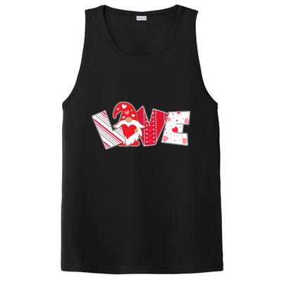 Cute Valentine's Day Love Gnome PosiCharge Competitor Tank