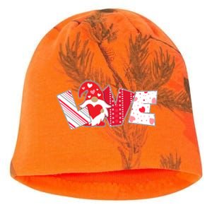 Cute Valentine's Day Love Gnome Kati - Camo Knit Beanie