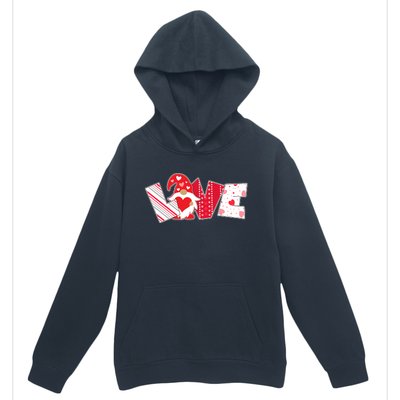 Cute Valentine's Day Love Gnome Urban Pullover Hoodie