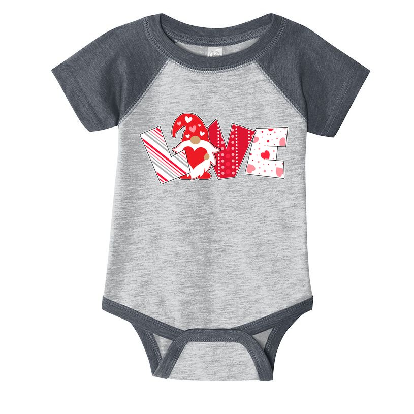 Cute Valentine's Day Love Gnome Infant Baby Jersey Bodysuit
