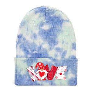 Cute Valentine's Day Love Gnome Tie Dye 12in Knit Beanie