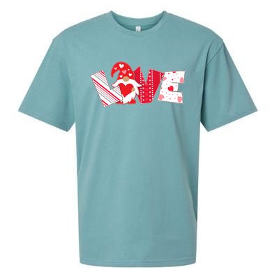 Cute Valentine's Day Love Gnome Sueded Cloud Jersey T-Shirt