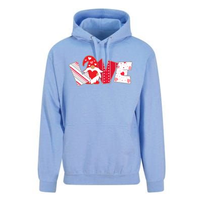 Cute Valentine's Day Love Gnome Unisex Surf Hoodie