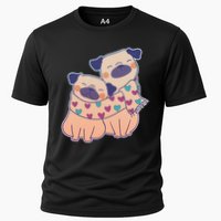 Cute Valentine's Day Puppies Cooling Performance Crew T-Shirt