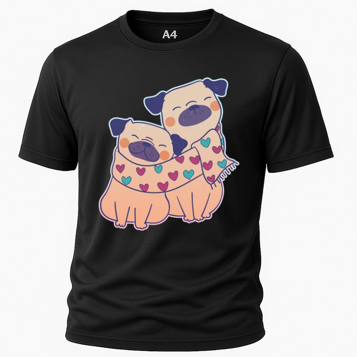 Cute Valentine's Day Puppies Cooling Performance Crew T-Shirt