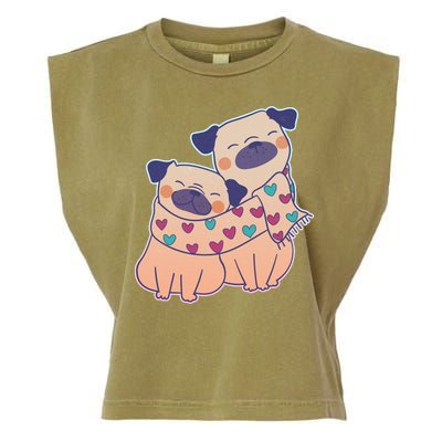 Cute Valentine's Day Puppies Garment-Dyed Women's Muscle Tee