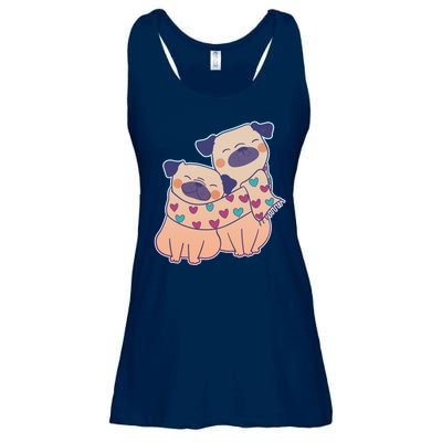 Cute Valentine's Day Puppies Ladies Essential Flowy Tank