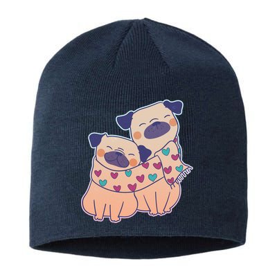 Cute Valentine's Day Puppies Sustainable Beanie