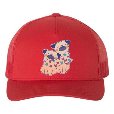 Cute Valentine's Day Puppies Yupoong Adult 5-Panel Trucker Hat