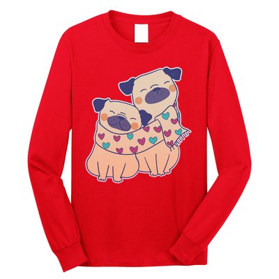 Cute Valentine's Day Puppies Long Sleeve Shirt