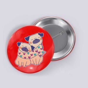 Cute Valentine's Day Puppies Button