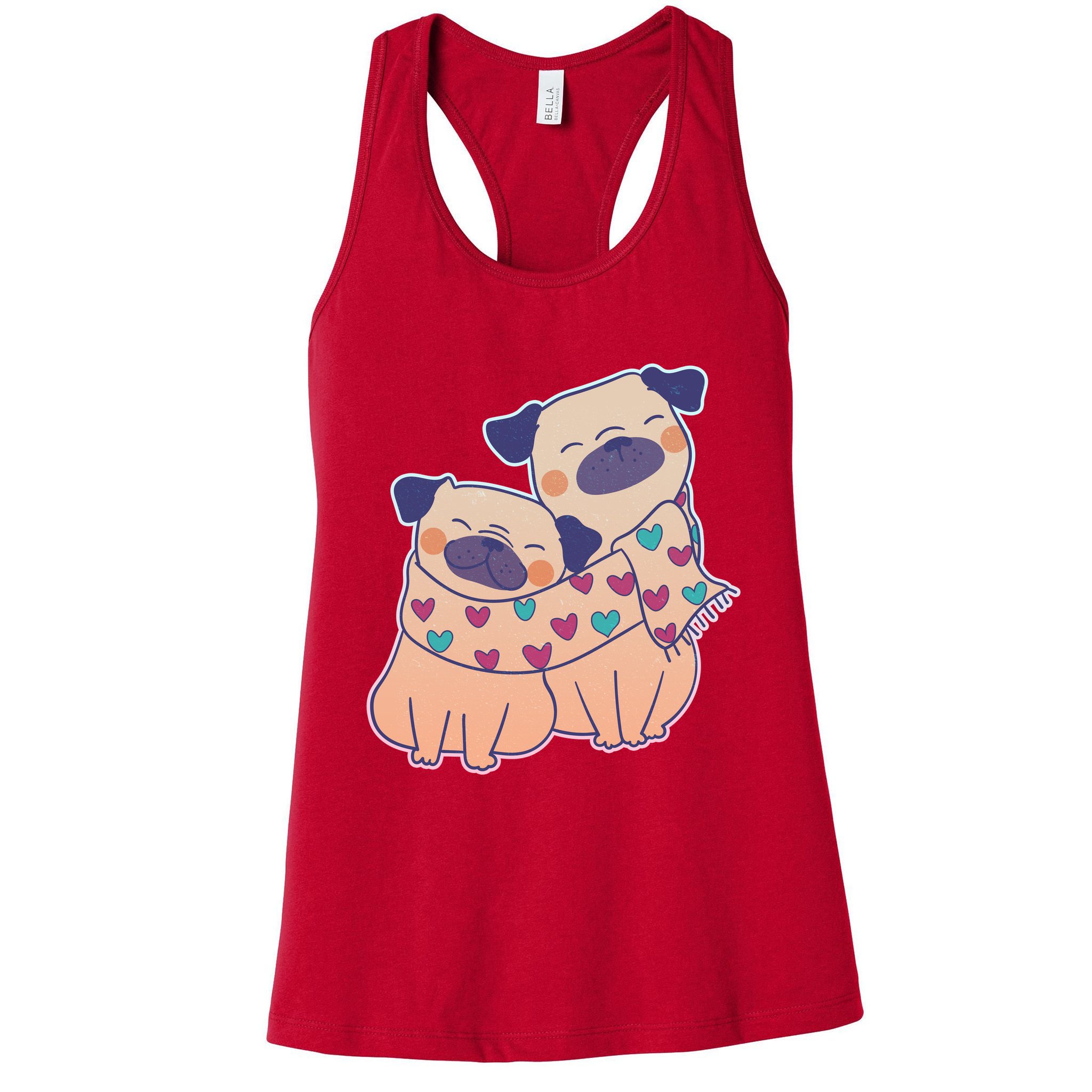 Cute Valentine's Day Puppies Womens Tank Top