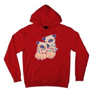 Cute Valentine's Day Puppies Tall Hoodie