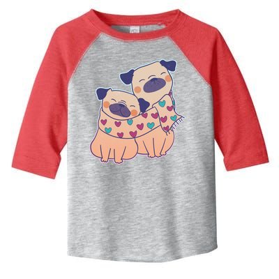 Cute Valentine's Day Puppies Toddler Fine Jersey T-Shirt