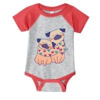 Cute Valentine's Day Puppies Infant Baby Jersey Bodysuit