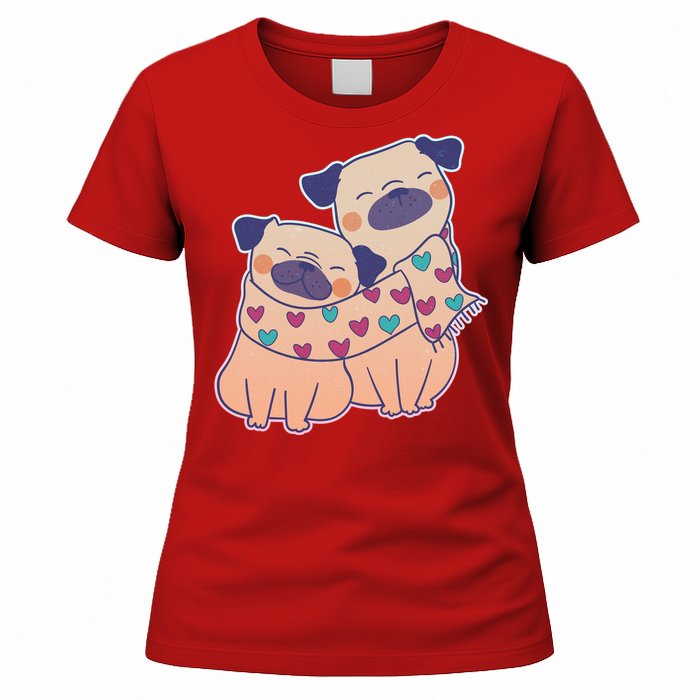 Cute Valentine's Day Puppies Women's T-Shirt