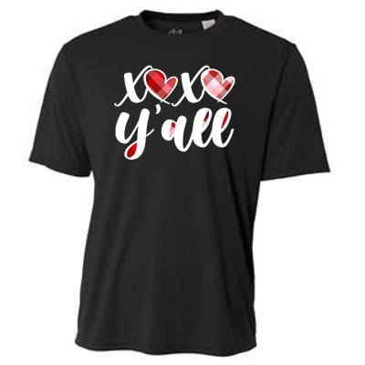 Cute Valentine's Day XOXO Y'all  Cooling Performance Crew T-Shirt