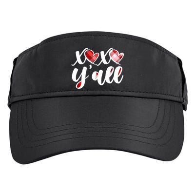 Cute Valentine's Day XOXO Y'all  Adult Drive Performance Visor