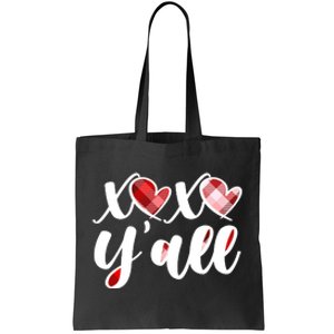 Cute Valentine's Day XOXO Y'all  Tote Bag