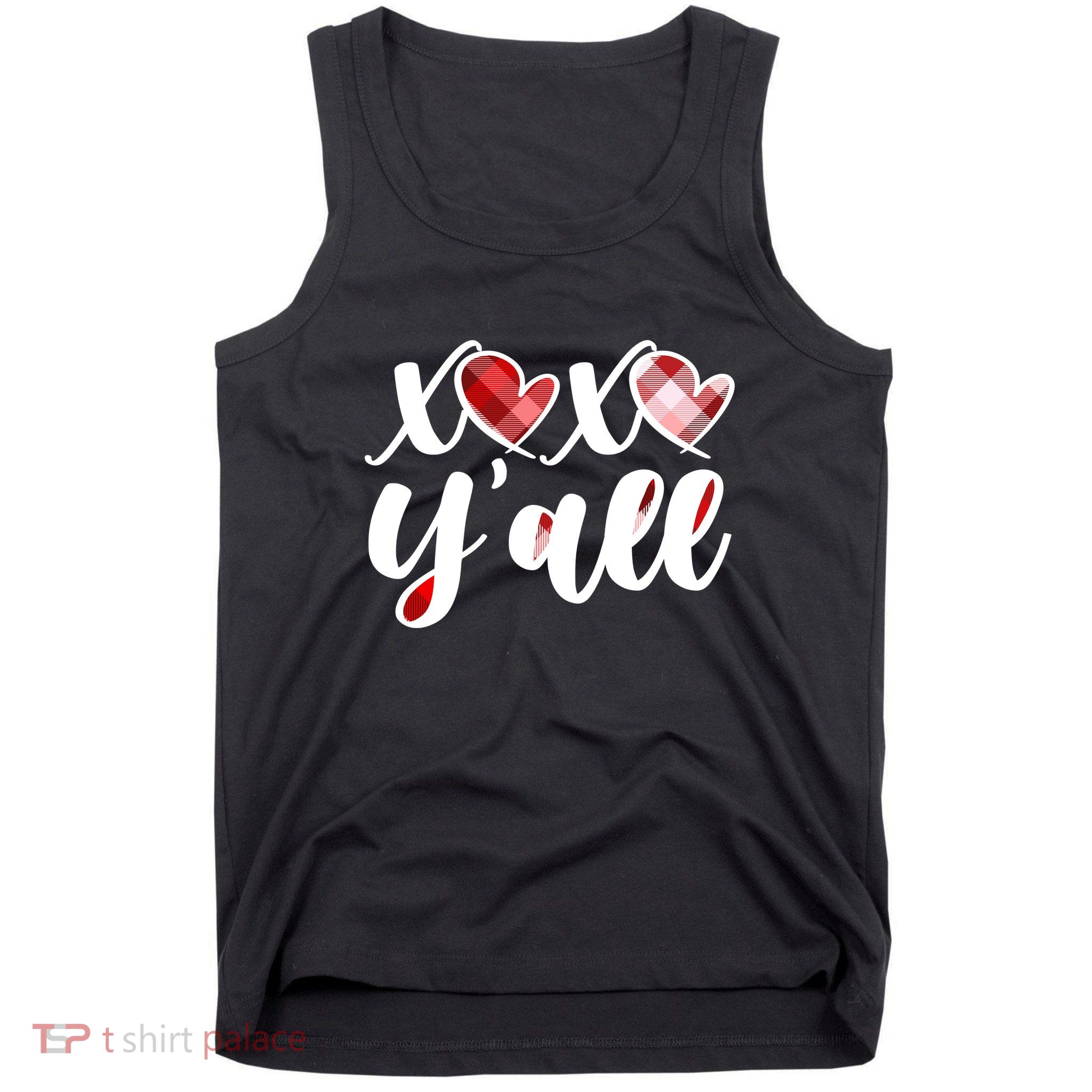 Cute Valentine's Day XOXO Y'all  Tank Top