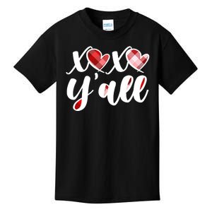 Cute Valentine's Day XOXO Y'all  Kids T-Shirt