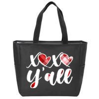 Cute Valentine's Day XOXO Y'all  Zip Tote Bag