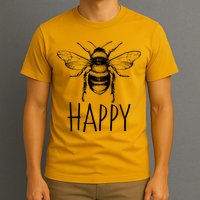 Cute Vintage Bee Happy T-Shirt