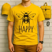 Cute Vintage Bee Happy T-Shirt