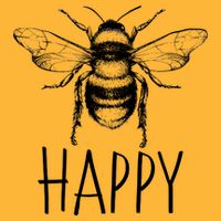 Cute Vintage Bee Happy T-Shirt