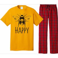 Cute Vintage Bee Happy Pajama Set